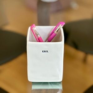 Rae Dunn "EDIT" pencil/pen holder